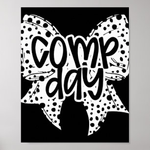 Comp Day Dalmation Coquette Bow Competition Day Ch Poster