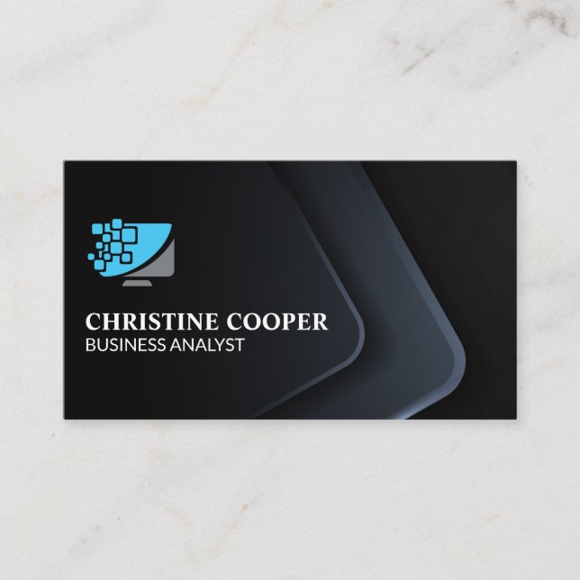 Comp Tech Logo | Professional Corporate Business Card (Front)