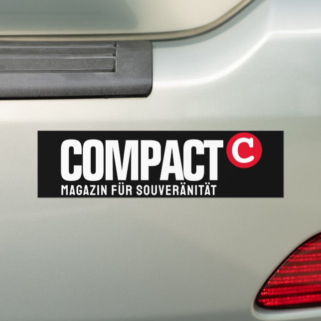 COMPACT BUMPER STICKER (On Car)