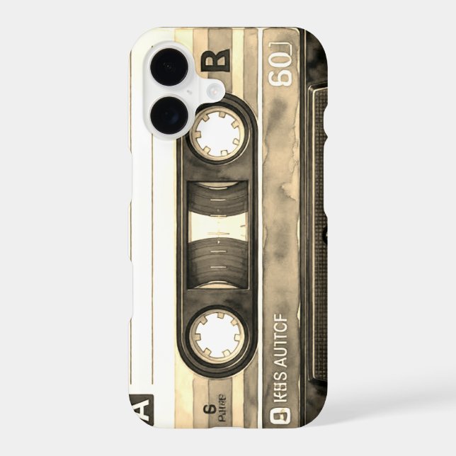 Compact Cassette Tape Old Retro Vintage (Back)