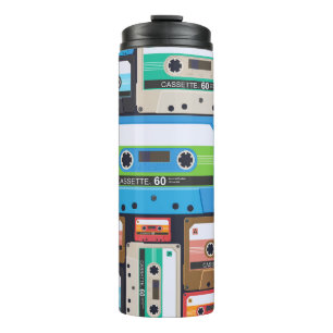 Compact Cassettes Abstract Composition Thermal Tumbler
