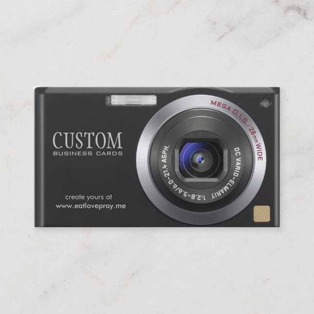 Compact  Digital Camera Photographer Business Card (Front)