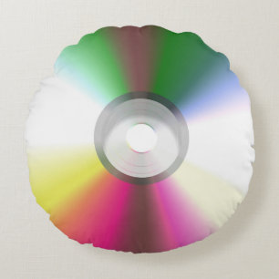 Compact Disc CD, DVD Round Cushion