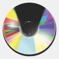 Compact disc sticker