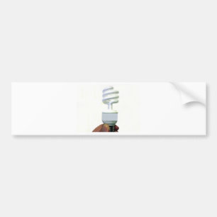 Compact Fluorescent bulb Bumper Sticker