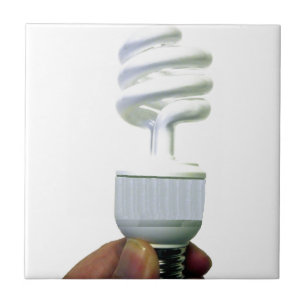 Compact Fluorescent bulb Ceramic Tile
