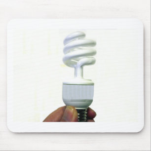 Compact Fluorescent bulb Mouse Pad