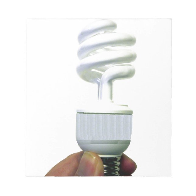 Compact Fluorescent bulb Notepad (Front)