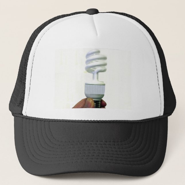 Compact Fluorescent bulb Trucker Hat (Front)