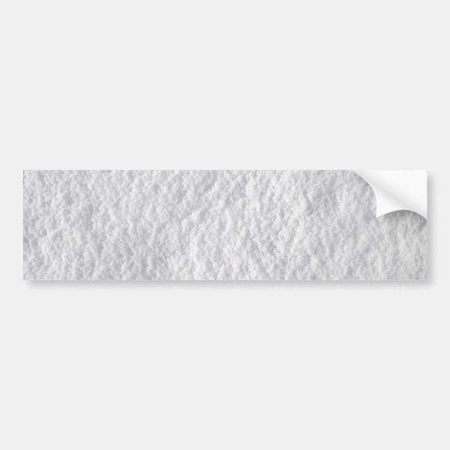 Compacted Snow Texture Bumper Sticker (Front)