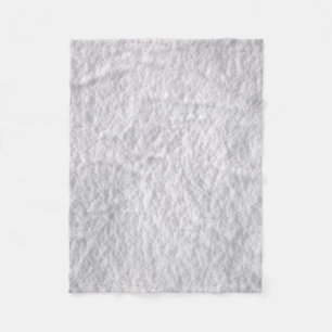 Compacted Snow Texture Fleece Blanket