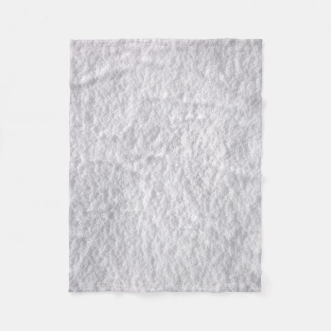Compacted Snow Texture Fleece Blanket (Front)