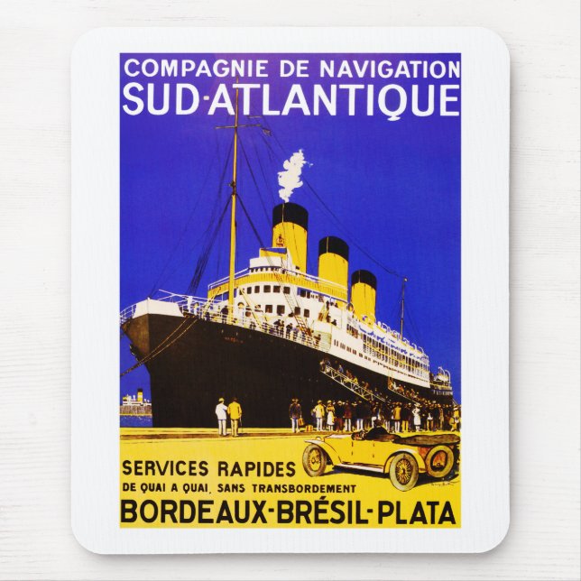 Compagnie De Navigation Sud Atlantique Mouse Pad (Front)
