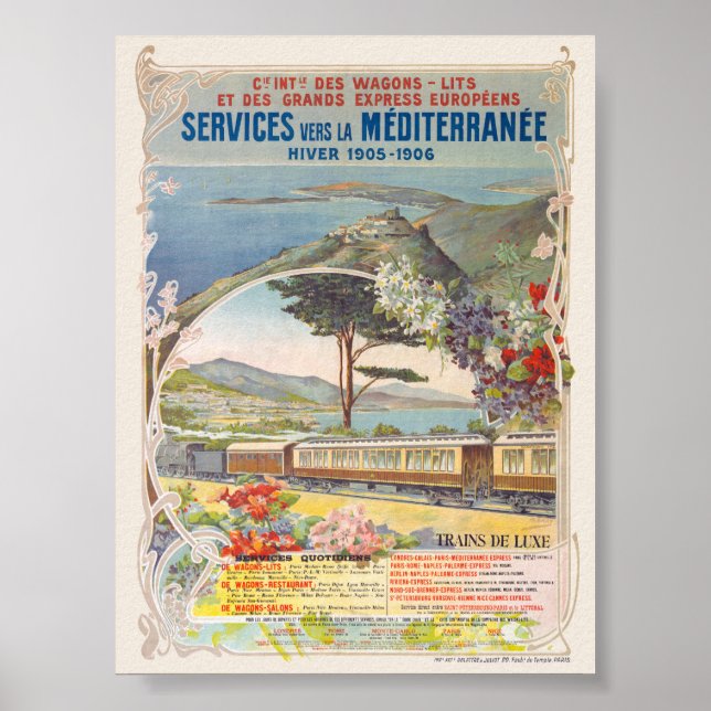 Compagnie Internationale des Wagons-lits Vintage P Poster (Front)