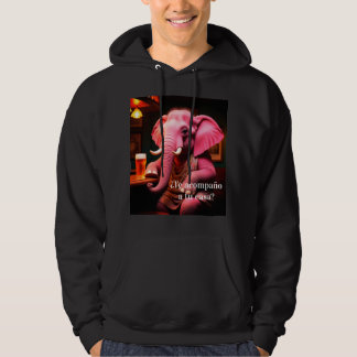 companion pink elephant hoodie