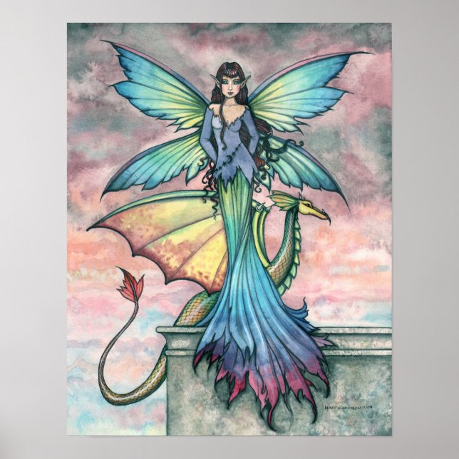 Companions Fairy Dragon Art Print Poster (Front)