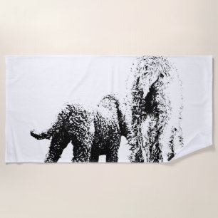 Companionship in Curves Beach Towel