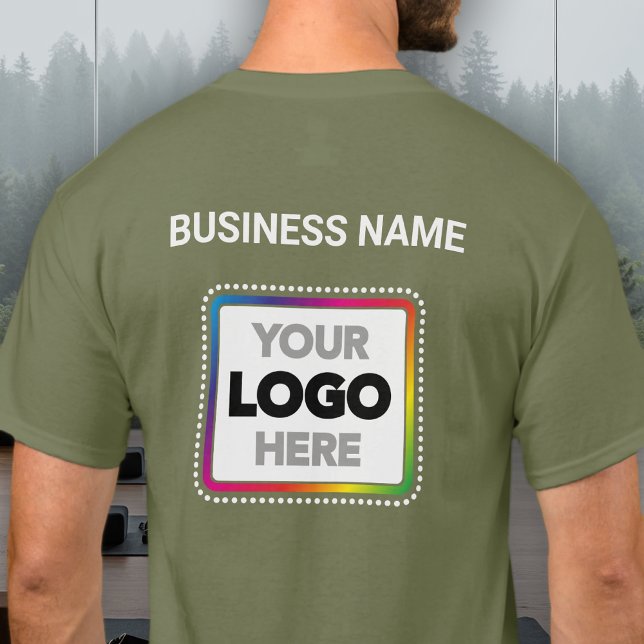 Company Branded Logo T-Shirt - Front & Back Print (Creator Uploaded)