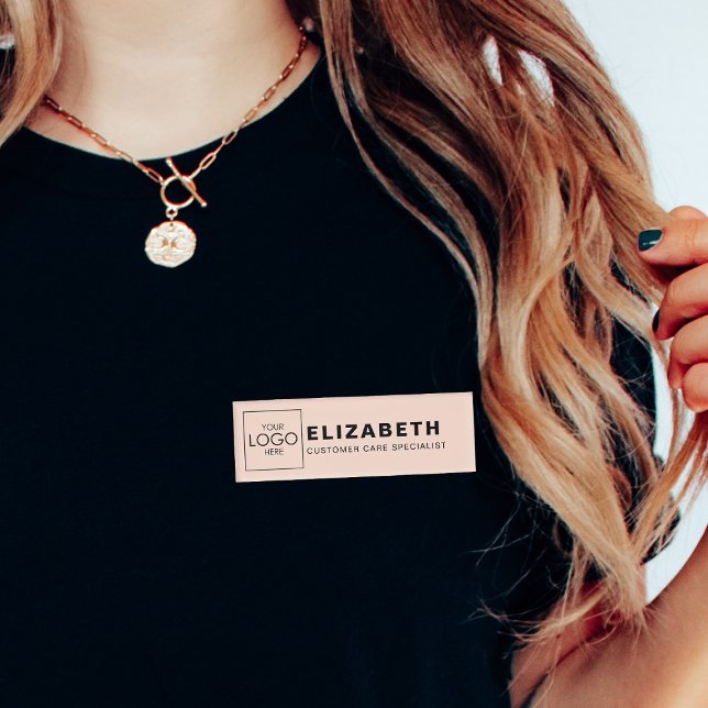 Company Branded Your Logo Here Name Tags Badges (Creator Uploaded)