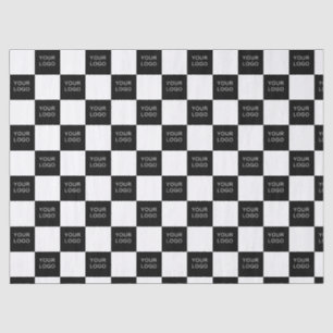 Company Business Branded Logo Pattern Kraft Tissue Paper