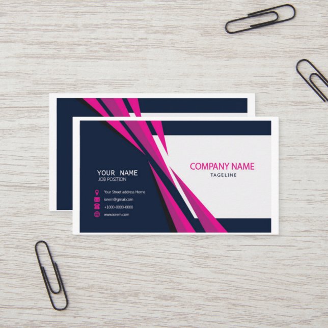 company business card (Front/Back In Situ)