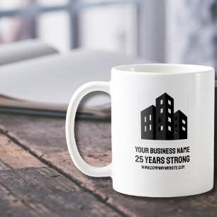 Company Business Logo Celebrating # Years Custom C Coffee Mug