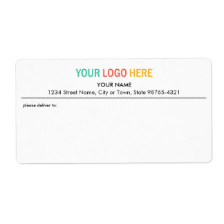 Company business logo package shipping address