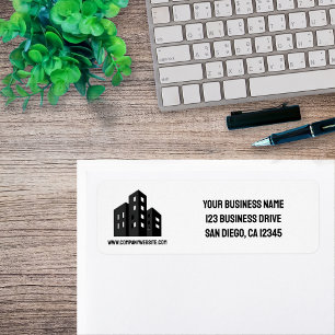 Company Business Logo Professional Return Address Label