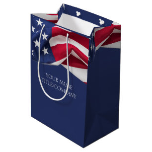 Company Business Marketing American Flag Medium Gift Bag