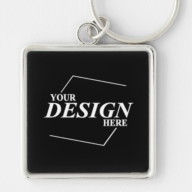 Company Business Name Design Your Own   Key Ring (Front)