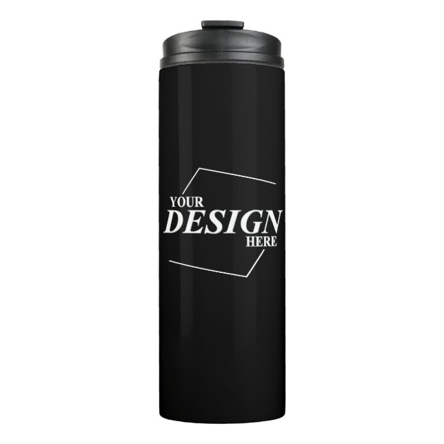 Company Business Name Design Your Own   Thermal Tumbler (Front)