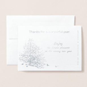Company/Business/NewYear-Thank you nature/foil Foil Card
