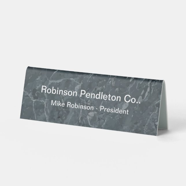 Company Business Professional Desk Name Plaque (Front)