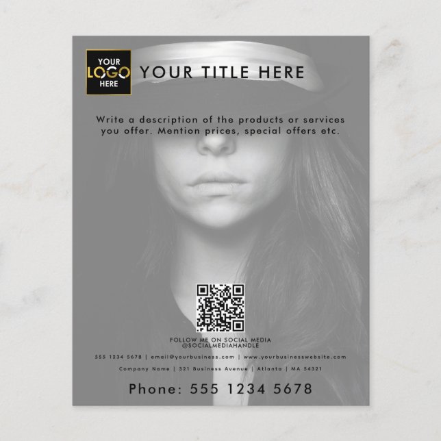 Company Business Your Logo Here Marketing Photo Flyer (Front)