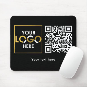 Company Business Your Logo Here QR Code Modern Mouse Pad