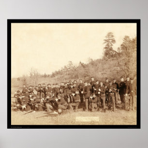 Company C 3rd US Infantry Aiming Guns SD 1890 Poster