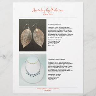 Company catalogue 4 product sale line sheet templa