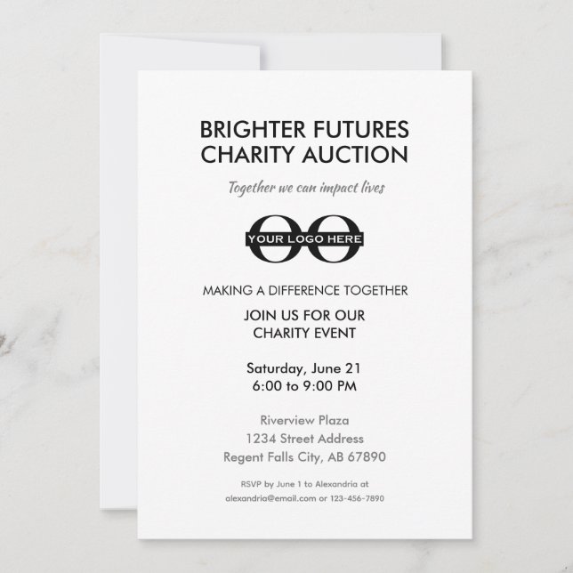 Company Charity Event Invitation (Front)