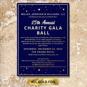 Company Charity Gala Ball Elegant Blue All