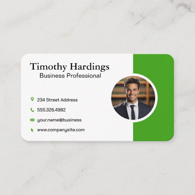 Company Corporate | Financial Business Man Business Card (Front)