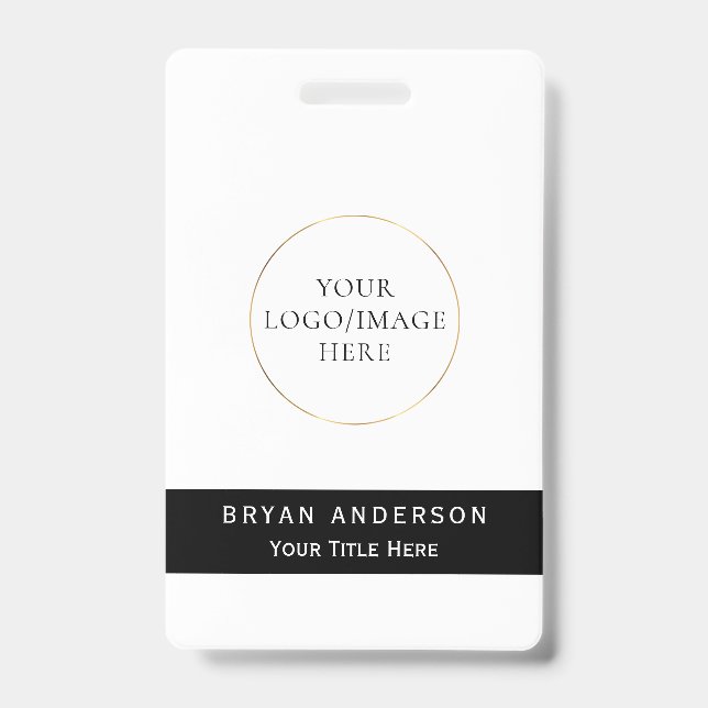 Company Custom Name Badge ID Badge (Front)