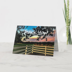 Company Custom Photo & Message Business Thank You Card