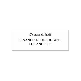 Company custom signature name job title self-inkin self-inking stamp