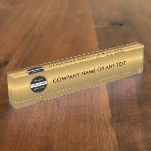 Company Desk Nameplate Tempate