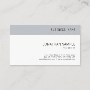 Company Elegant Professional Sleek Plain Trendy Business Card