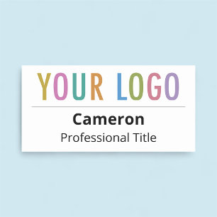 Company Employee Name Tag Business Logo Magnetic