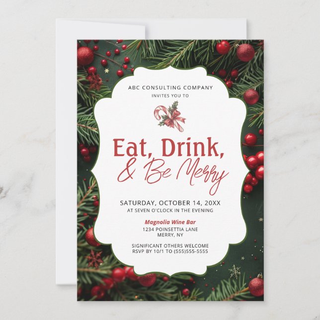 Company Holiday Party Invitation (Front)