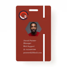 Company ID Badge, Fully Customisable