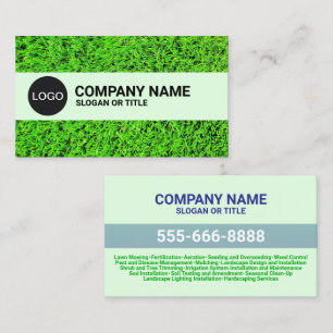 Company Lawn Care Service   Landscaping Logo Business Card