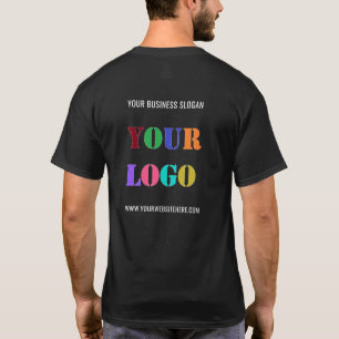 Company Logo and Text Business T-Shirt Example